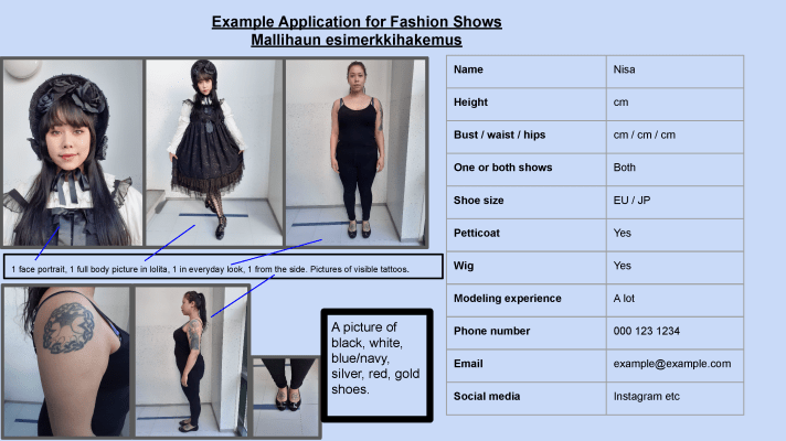 Example model application