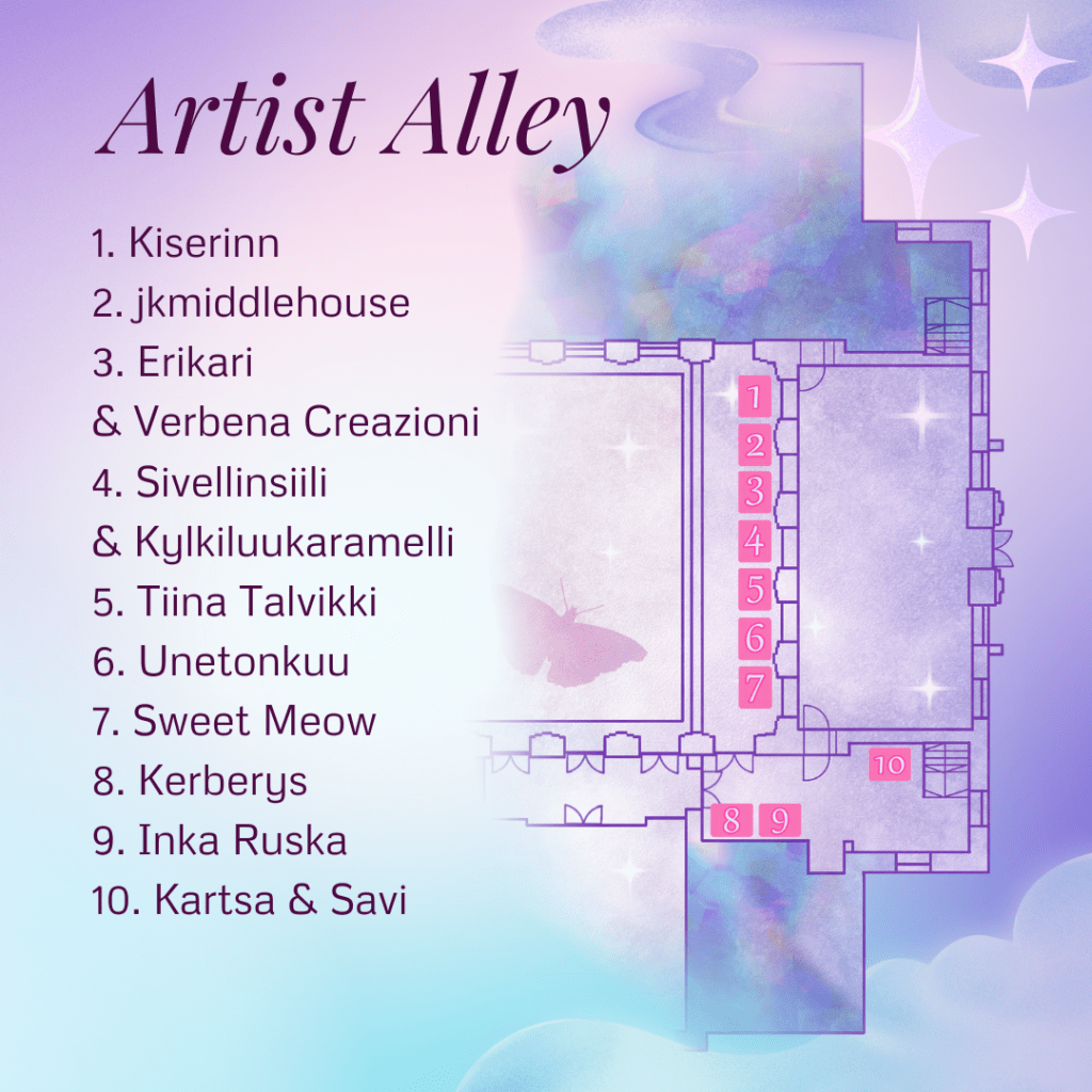 1. Kiserinn
2. jkmiddlehouse
3. Erikari & Verbena Creazioni
4. Sivellinsiili & Kylkiluukaramelli
5. Tiina Talvikki
6. Unetonkuu
7. Sweet Meow
8. Kerberys
9. Inka Ruska
10. Kartsa & Savi